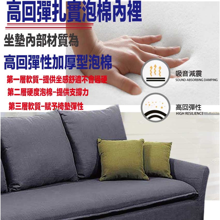 【綠家居】布特灰色輕絨貓抓布二人座沙發椅-細節圖7