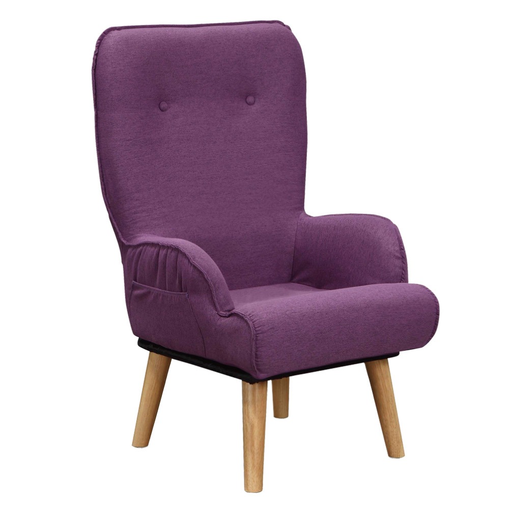 【綠家居】亞克纖維布多功能單人座休閒椅(三色可選＋可360度旋轉＋可摺合收納)-規格圖11