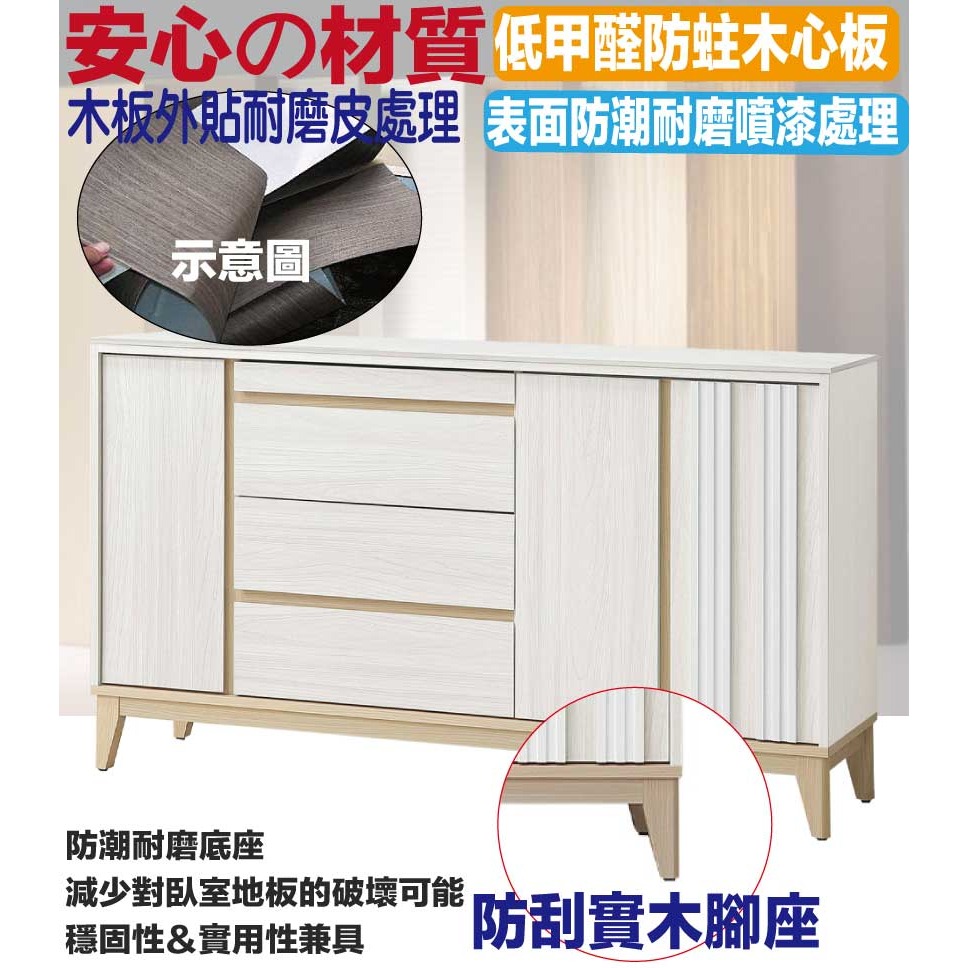 【綠家居】亞畢克5尺岩板拉盤低餐櫃-細節圖5