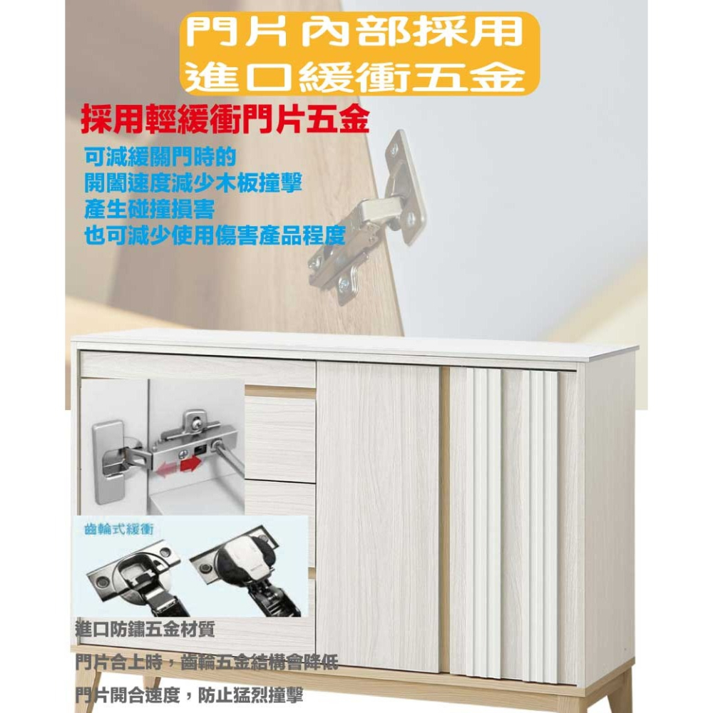 【綠家居】亞畢克5尺岩板拉盤低餐櫃-細節圖7