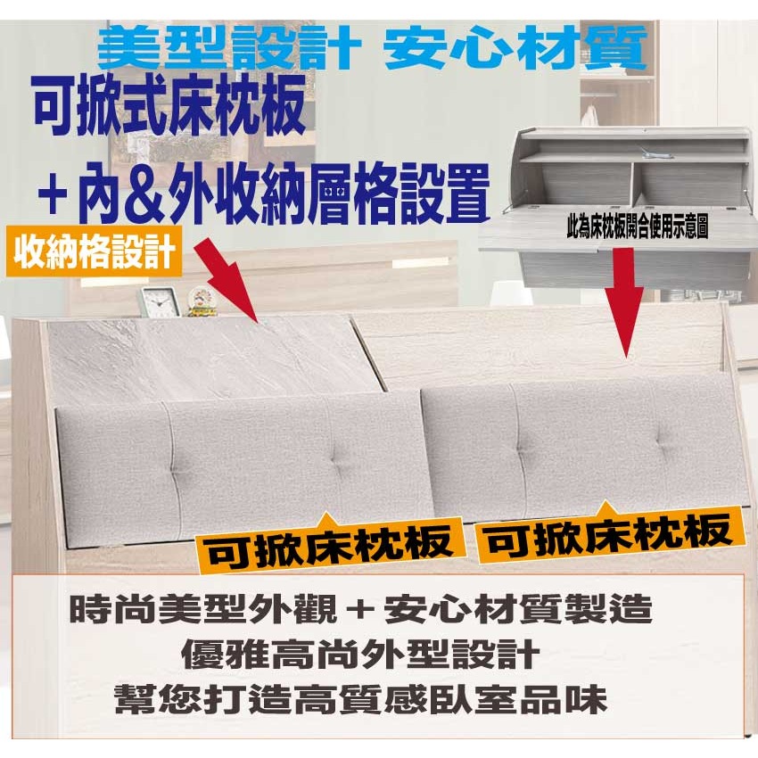 【綠家居】艾泰雙色5尺雙人耐刮皮革床頭箱(不含床底＋不含床墊)-細節圖6