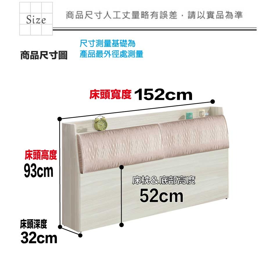 【綠家居】美尼利5尺雙人皮革床頭箱(不含床底＋不含床墊)-細節圖9