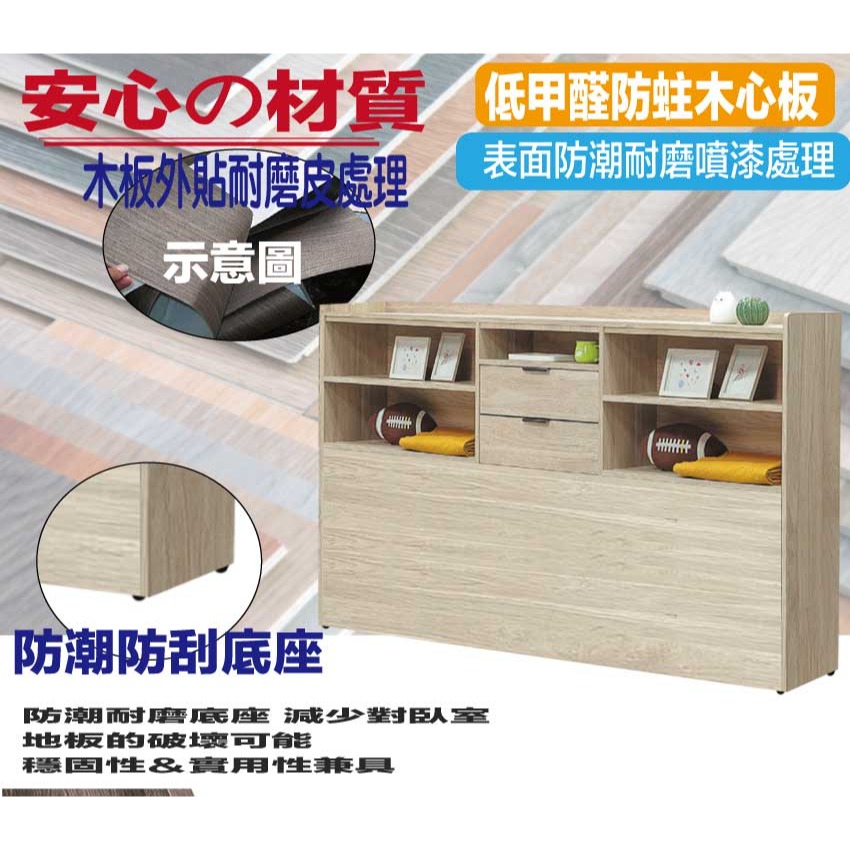 【綠家居】畢克爾7.1單人多功能床邊櫃-細節圖5