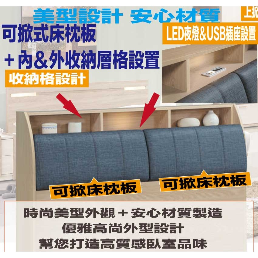 【綠家居】伊馬斯6尺雙人加大耐磨皮革床頭箱-細節圖6