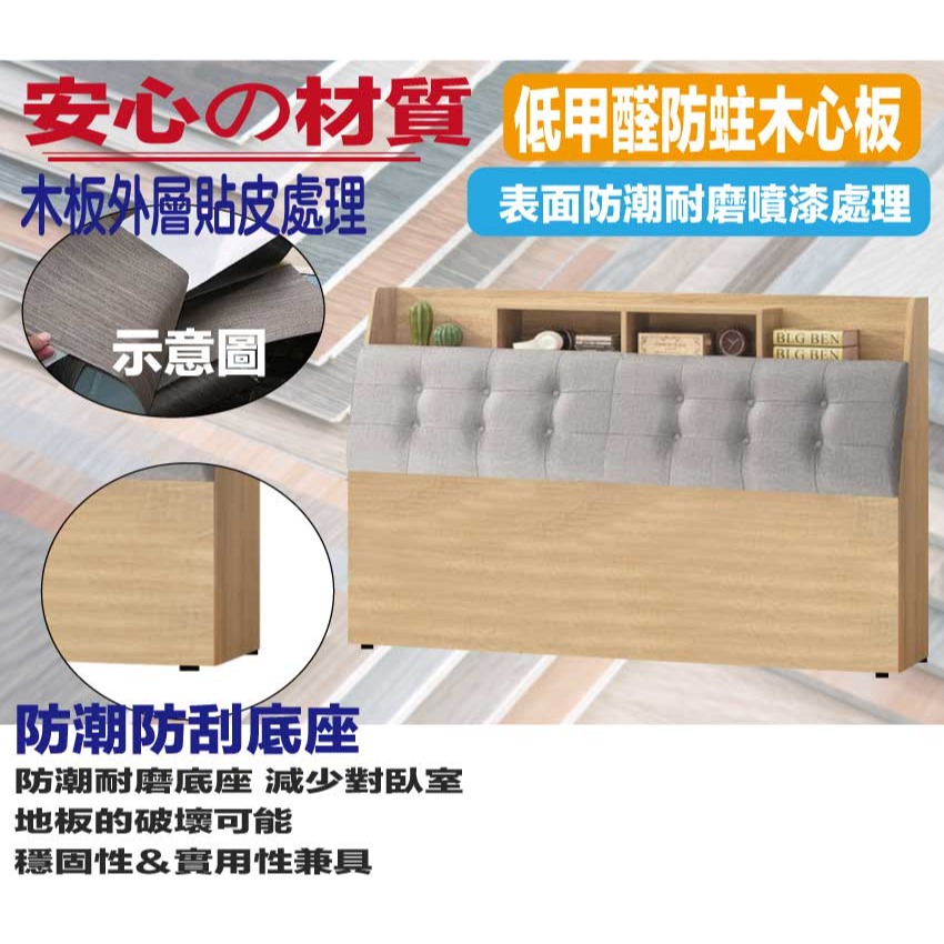 【綠家居】馬太斯6尺雙人加大耐磨皮革床頭箱-細節圖5