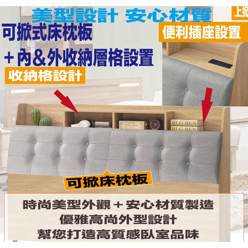 【綠家居】馬太斯6尺雙人加大耐磨皮革床頭箱-細節圖6