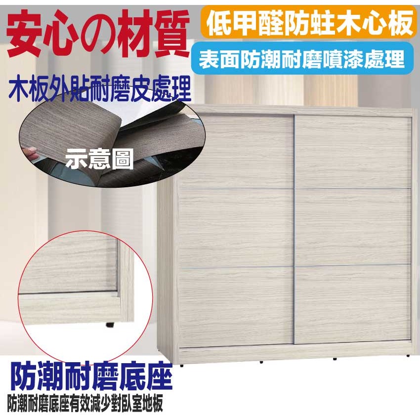 【綠家居】包格斯7.1尺推門衣櫃(內含穿衣鏡面)-細節圖5