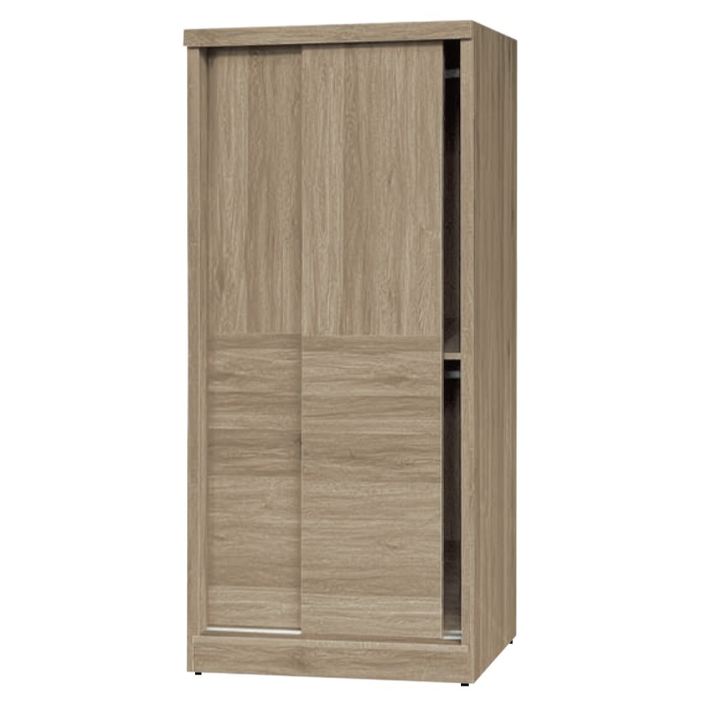 【綠家居】莉斯2.7尺推門衣櫃(三色可選)-規格圖10