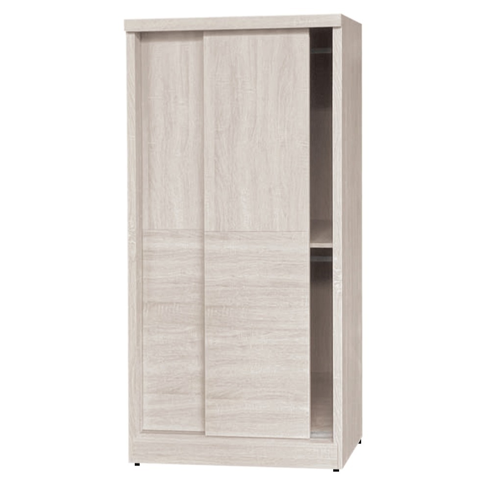 【綠家居】莉斯2.7尺推門衣櫃(三色可選)-規格圖10