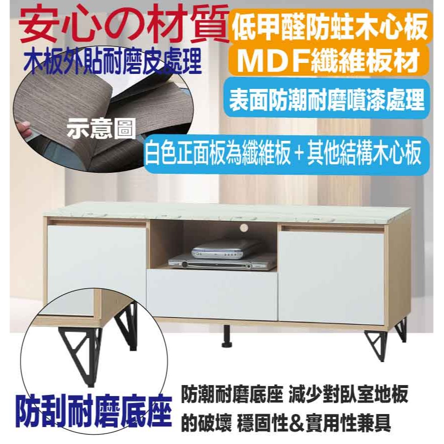 【綠家居】伊美斯5尺單抽開門電視櫃(二色可選)-細節圖5