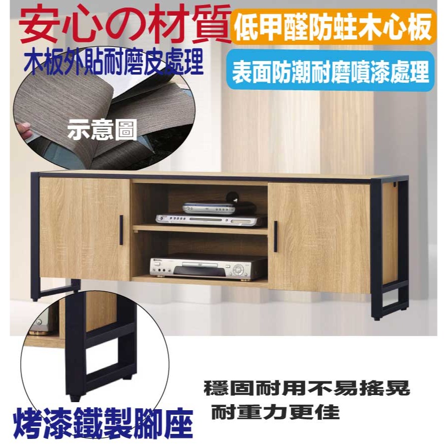 【綠家居】伊布斯5尺雙門電視櫃(二色可選)-細節圖5