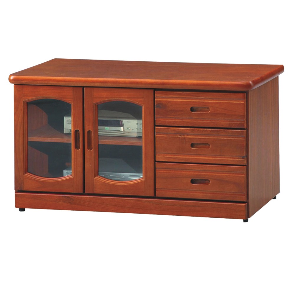 【綠家居】布恩3.9尺三抽開門電視櫃(三色可選)-規格圖10