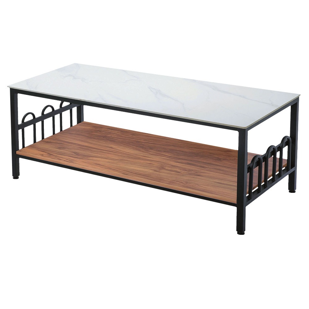 【綠家居】伊斯4.3尺岩板鐵框大茶几(三色可選)-規格圖10