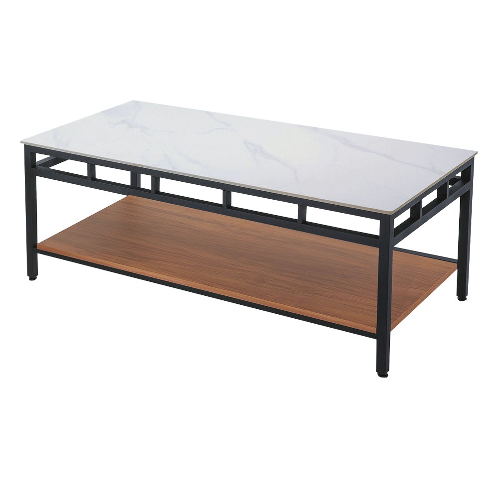 【綠家居】伊斯4.3尺岩板鐵框大茶几(三色可選)-規格圖10