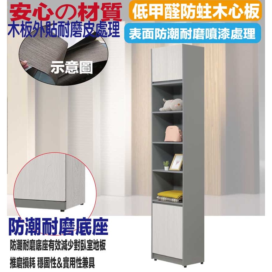 【綠家居】維斯2尺四門中空加高衣櫃組合-細節圖5