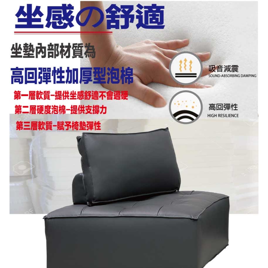【綠家居】弗蘭皮革單人座無扶手沙發椅(二色可選＋椅背可活動)-細節圖7