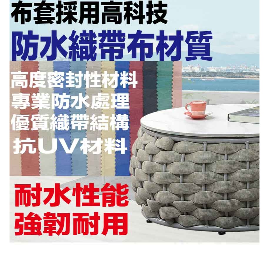 【綠家居】弗蘭2.3尺戶外防水岩板圓形大茶几-細節圖6