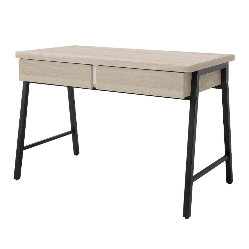 【綠家居】安卡蘭3.8尺二抽鐵腳書桌組合(二色可選)-規格圖10