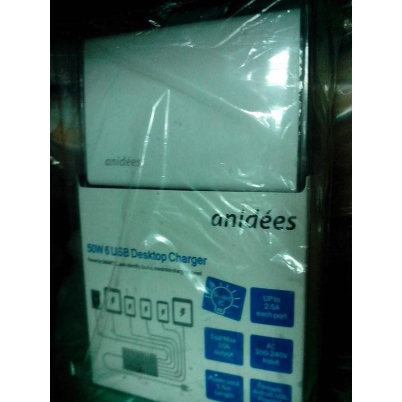 Anidees 50W 6 Port USB白色充電器-細節圖2