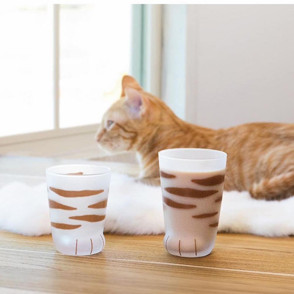 日本ADERIA 貓腳杯 貓掌造型肉球玻璃杯 Coconeco系列 貓咪玻璃杯 300ml 8款可選 1入-細節圖6