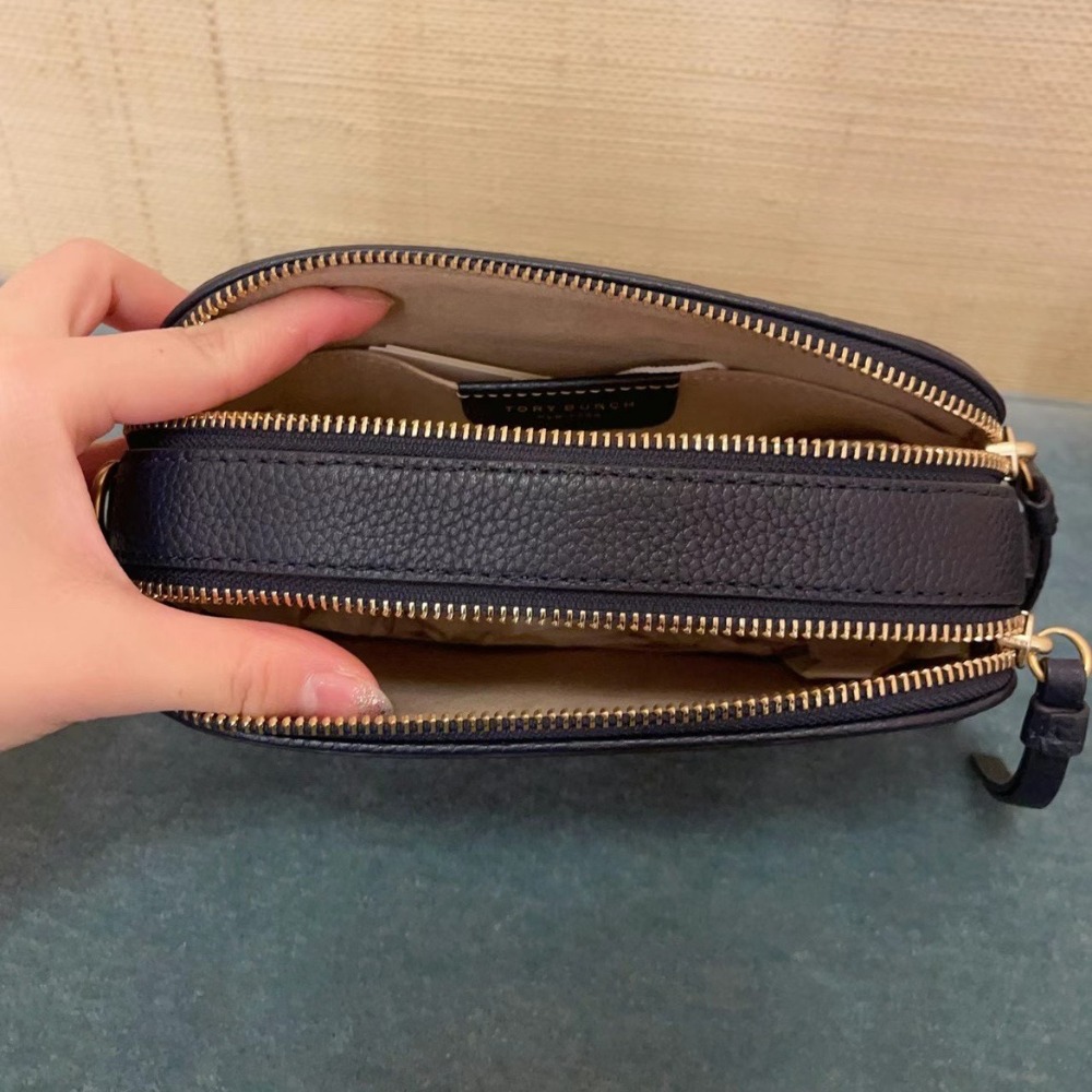 婭精精品 Tory Burch包包 斜背包 手提包 相機包 tb鏈條包 單肩包 側背包 手拿包 荔枝紋時尚百搭斜挎包-細節圖6