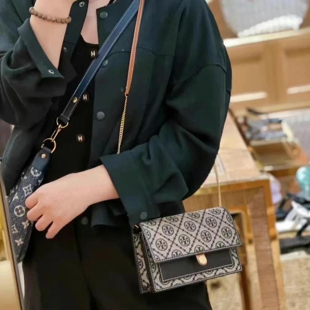 米婭精品 Tory Burch包包 郵差包 側背包 邮差包 手提包 tb鏈條包 托特包 woc 信封包 風琴包 單肩包-細節圖2