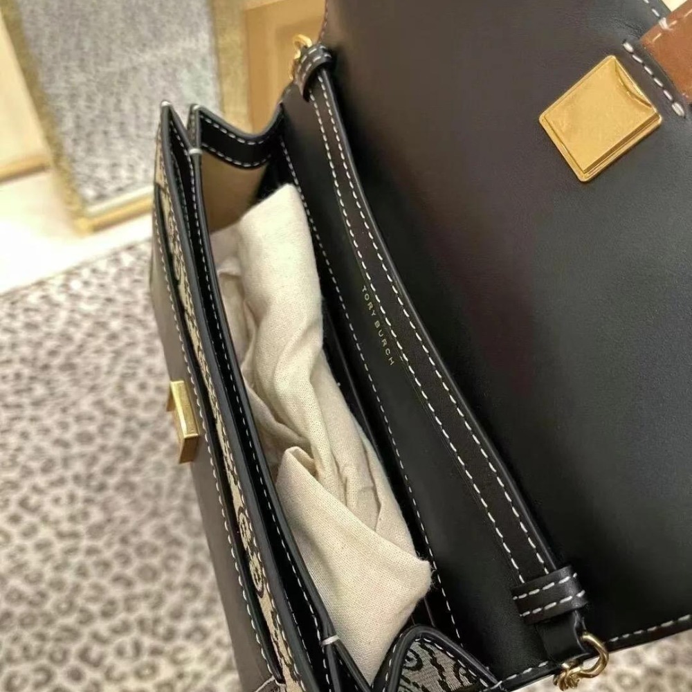 米婭精品 Tory Burch包包 郵差包 側背包 邮差包 手提包 tb鏈條包 托特包 woc 信封包 風琴包 單肩包-細節圖6