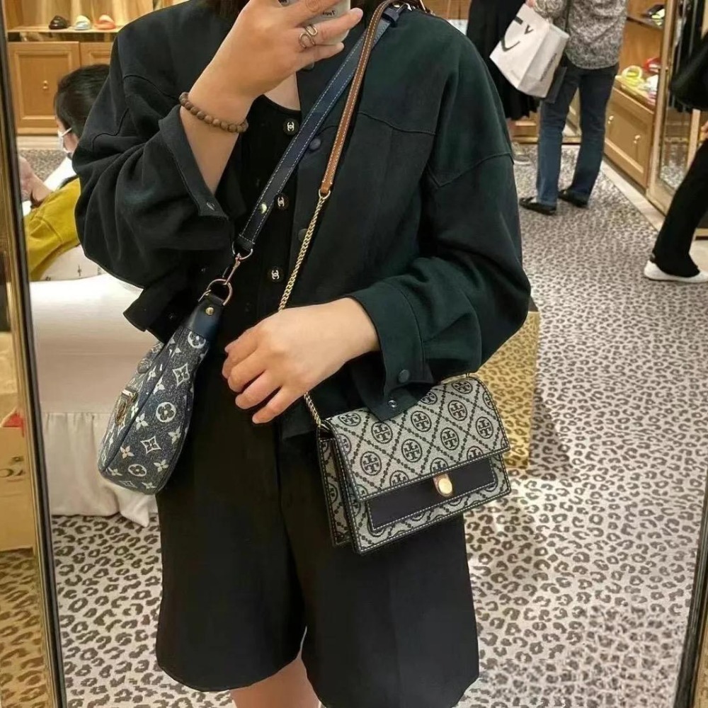 米婭精品 Tory Burch包包 郵差包 側背包 邮差包 手提包 tb鏈條包 托特包 woc 信封包 風琴包 單肩包-細節圖8