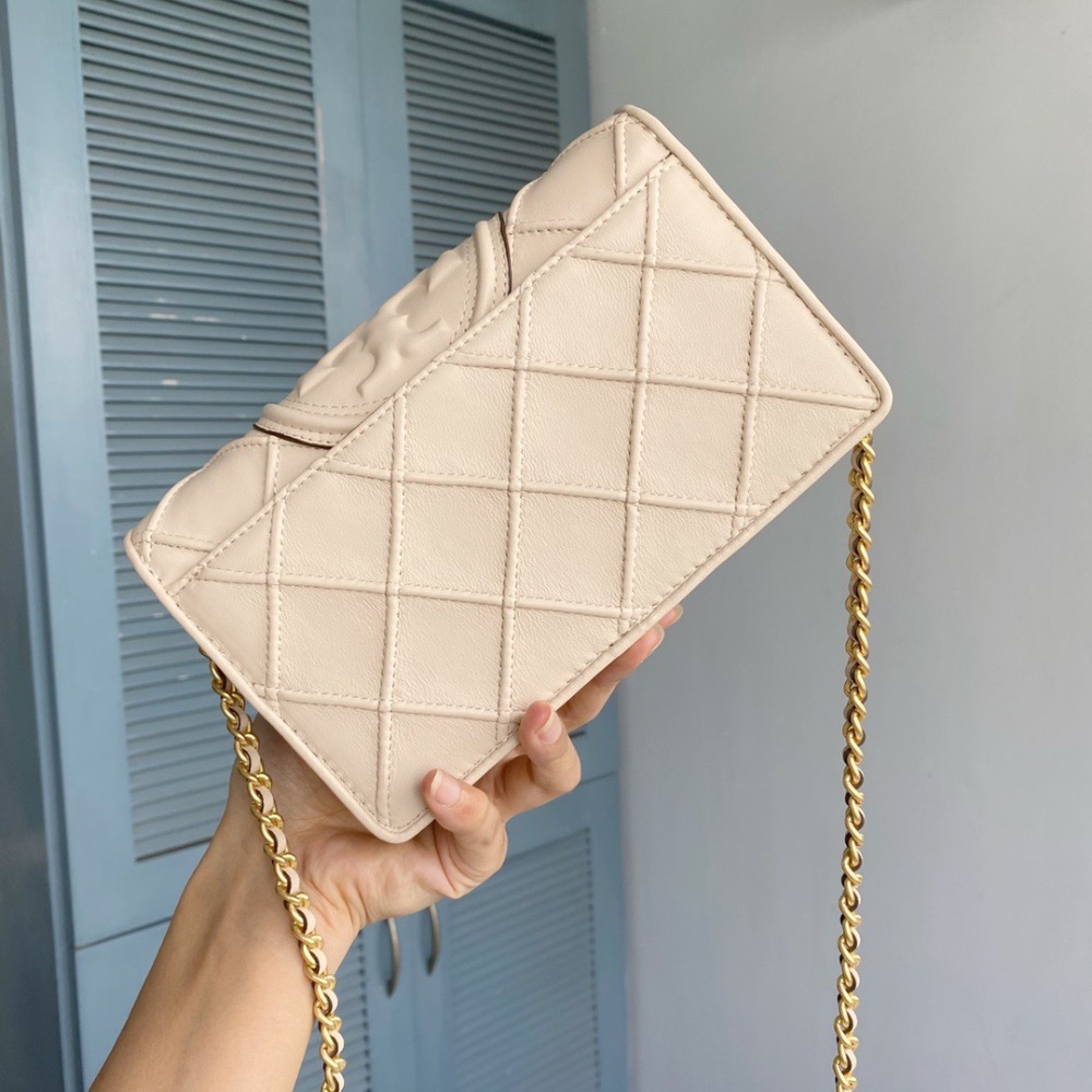 米婭精品 Tory Burch包包側背包 邮差包 手提包 鏈條包 woc信封包 風琴包 郵差包 單肩包 時尚精品鏈帶包-細節圖5