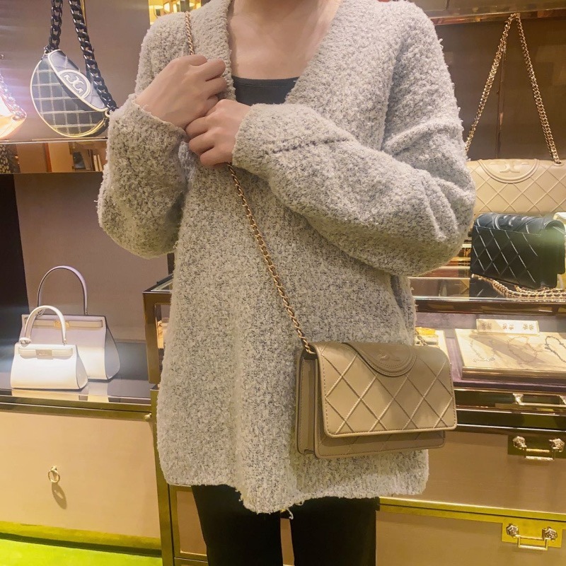 米婭精品 Tory Burch包包側背包 邮差包 手提包 鏈條包 woc信封包 風琴包 郵差包 單肩包 時尚精品鏈帶包-細節圖10