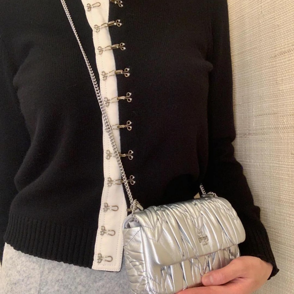 米婭精品 Tory Burch包包 鏈條包 手提包 斜挎包 女包 鏈帶包 手拿包 單肩包 斜背包 側背包 羊皮包 郵差包-細節圖11