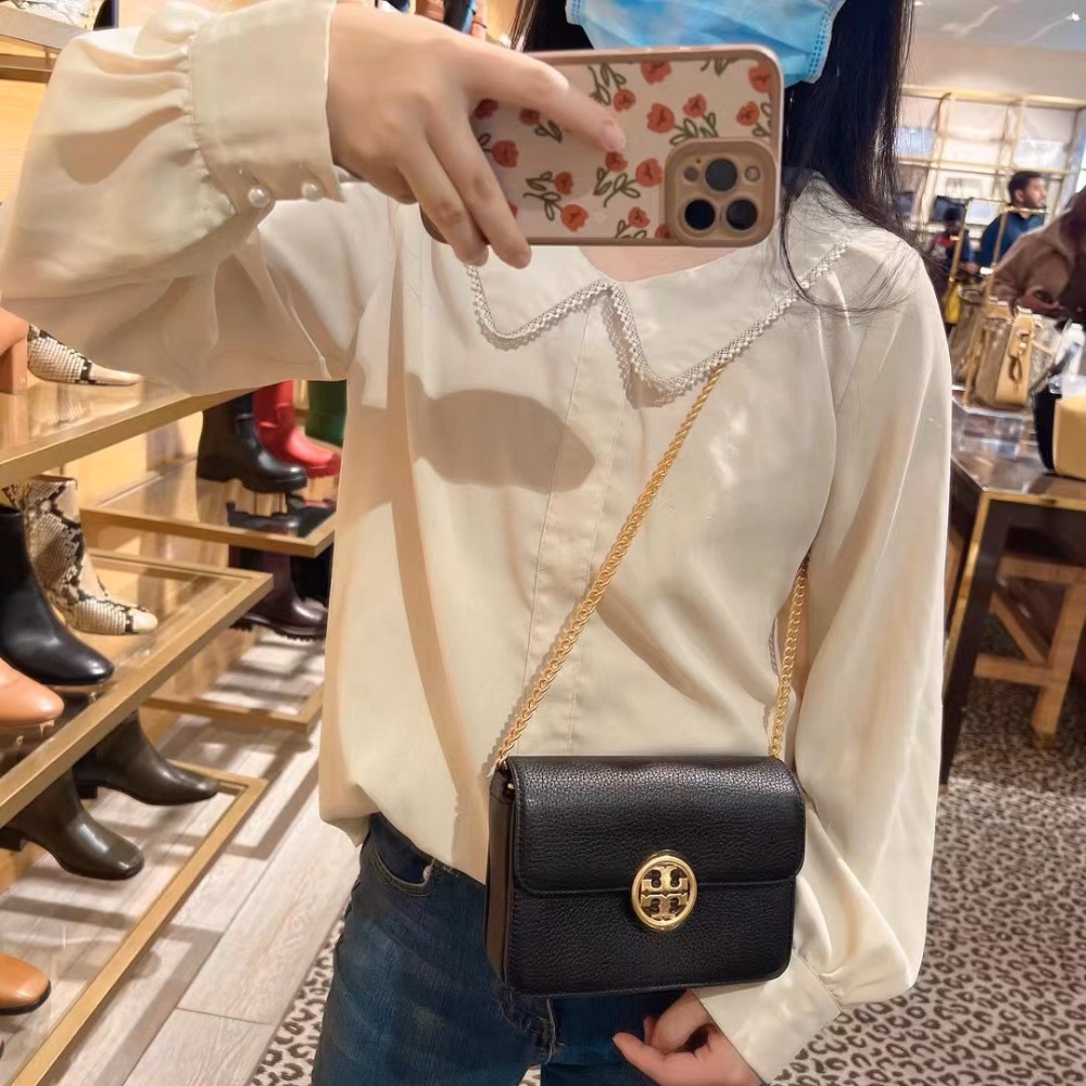 米婭美國代購 Tory Burch包包 鏈條包 手提包 郵差包 側背包 邮差包 托特包 水桶包 信封包 風琴包 單肩包-細節圖4