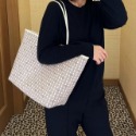 【奧莉美國小買手*附赠小票】tb包包 水桶包 托特包 手提包 單肩包 斜跨包 側背包 子母包 購物袋 真皮印花大容量女包-規格圖11