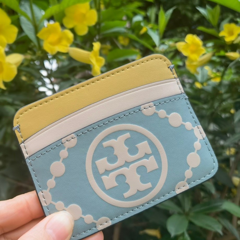 米婭美國代購 Tory Burch皮夹 卡夾 中夾 短夾 長夾 卡包 鈔票夾 印花logo信用卡夾 多功能卡片夾-細節圖3