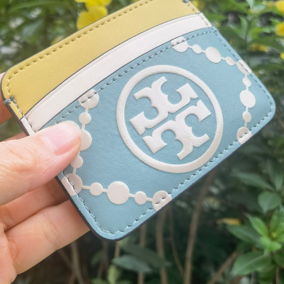 米婭美國代購 Tory Burch皮夹 卡夾 中夾 短夾 長夾 卡包 鈔票夾 印花logo信用卡夾 多功能卡片夾-細節圖4