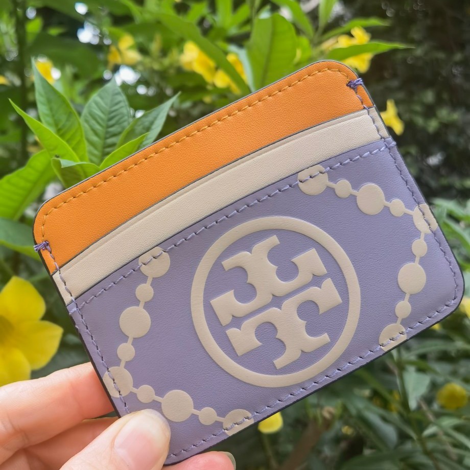 米婭美國代購 Tory Burch皮夹 卡夾 中夾 短夾 長夾 卡包 鈔票夾 印花logo信用卡夾 多功能卡片夾-細節圖7