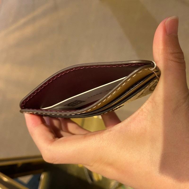 米婭美國代購 Tory Burch皮夹 卡夾 中夾 短夾 長夾 卡包 鈔票夾 帆布印花logo信用卡夾 多功能卡片夾-細節圖6