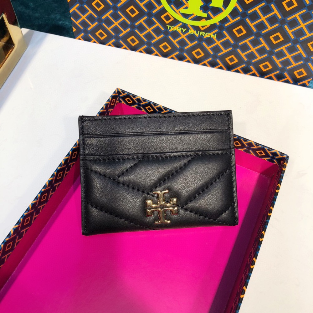 米婭美國代購 Tory Burch皮夹 卡夾 中夾 短夾 長夾 卡包 鈔票夾 印花logo信用卡夾 小羊皮多功能卡片夾-細節圖2