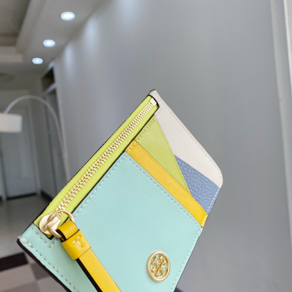 米婭美國代購 Tory Burch 皮夹 卡夾 中夾 短夾 長夾 卡包 鈔票夾 印花logo信用卡夾 多功能卡片夾-細節圖4
