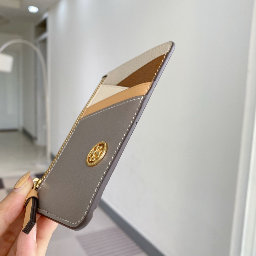 米婭美國代購 Tory Burch 皮夹 卡夾 中夾 短夾 長夾 卡包 鈔票夾 印花logo信用卡夾 多功能卡片夾-細節圖9
