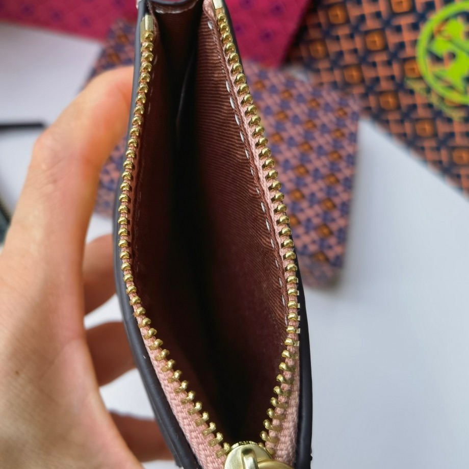 米婭美國代購 Tory Burch皮夹 卡夾 中夾 短夾 長夾 卡包 鈔票夾 印花logo信用卡夾 多功能卡片夾-細節圖6