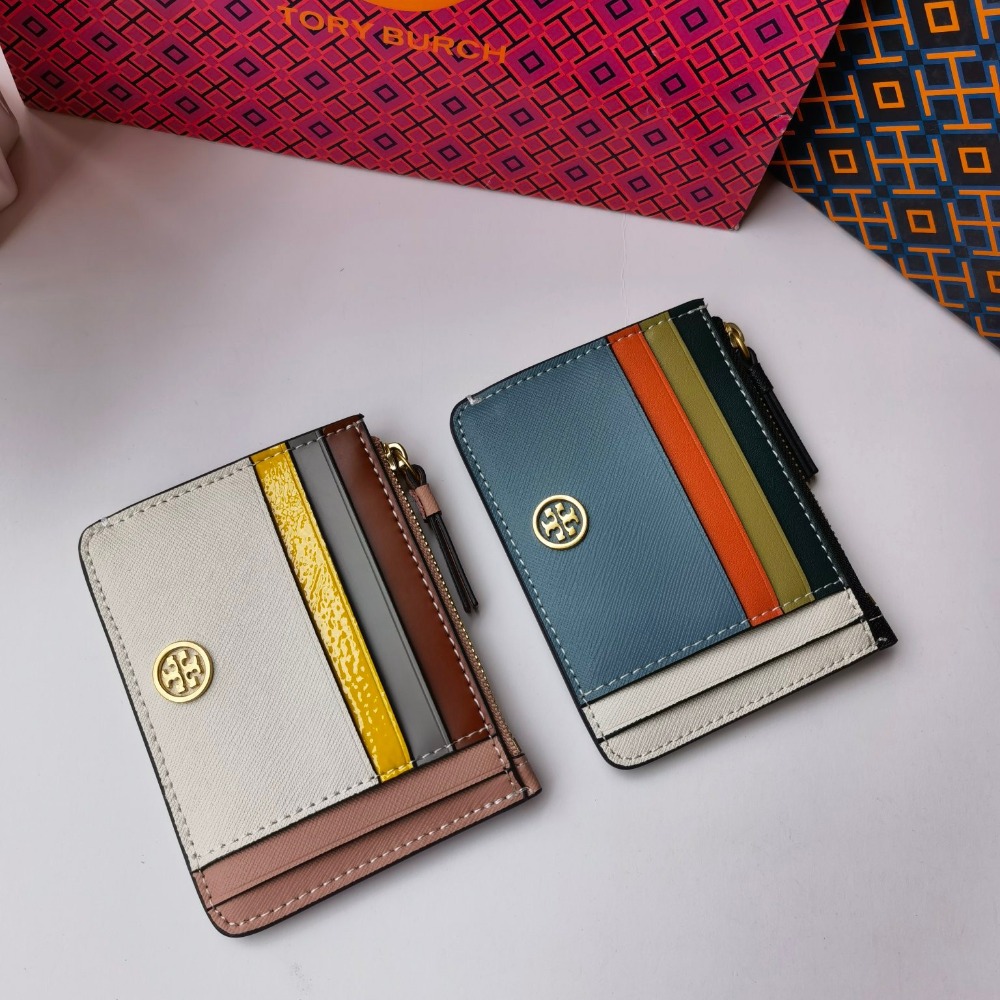 米婭美國代購 Tory Burch皮夹 卡夾 中夾 短夾 長夾 卡包 鈔票夾 印花logo信用卡夾 多功能卡片夾-細節圖11
