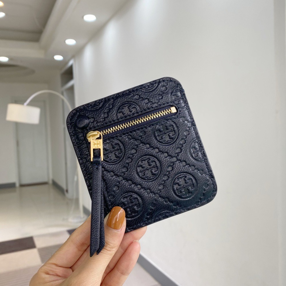 米婭美國代購 Tory Burch皮夹 卡夾 中夾 短夾 長夾 卡包 鈔票夾 印花logo信用卡夾 多功能卡片夾-細節圖2