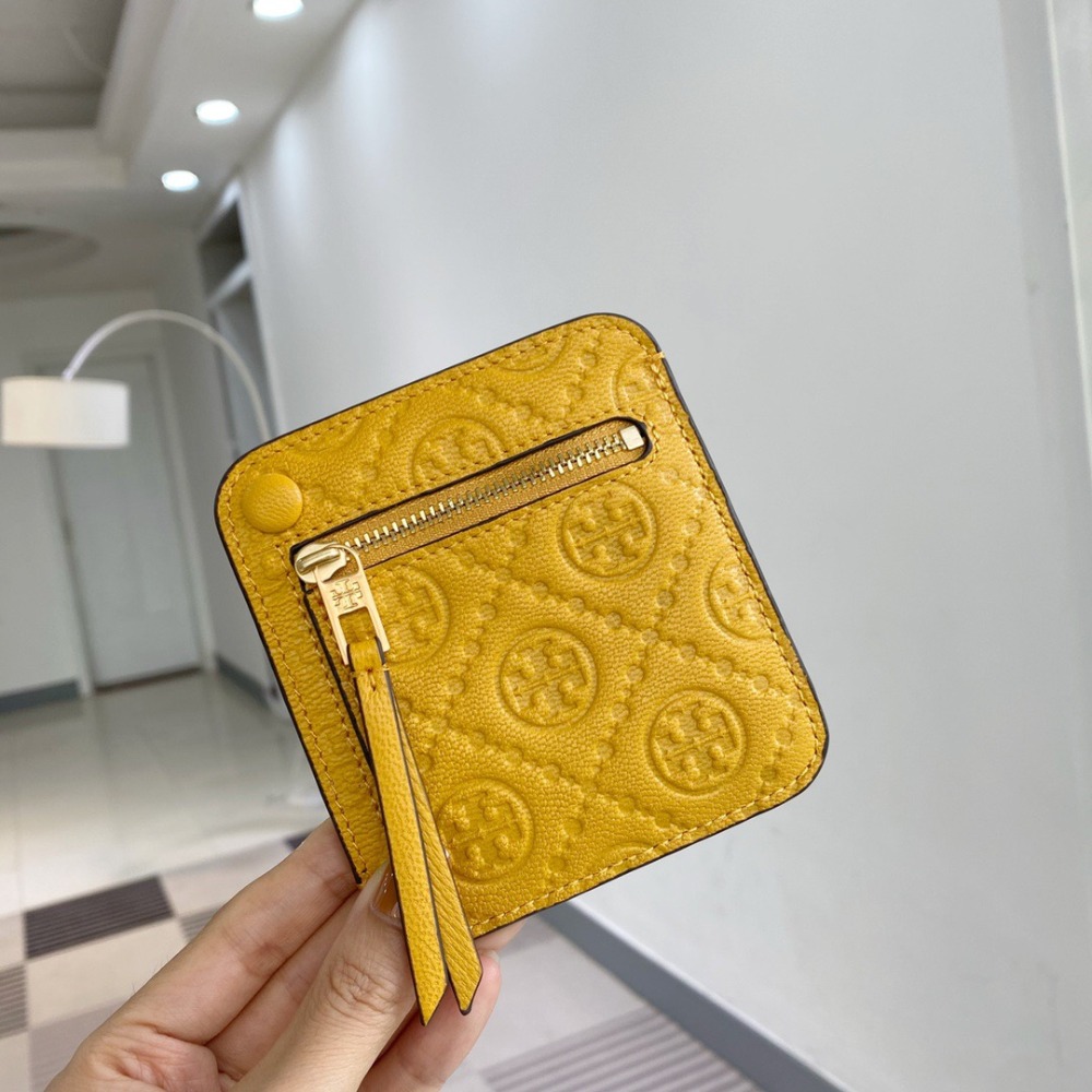 米婭美國代購 Tory Burch皮夹 卡夾 中夾 短夾 長夾 卡包 鈔票夾 印花logo信用卡夾 多功能卡片夾-細節圖7
