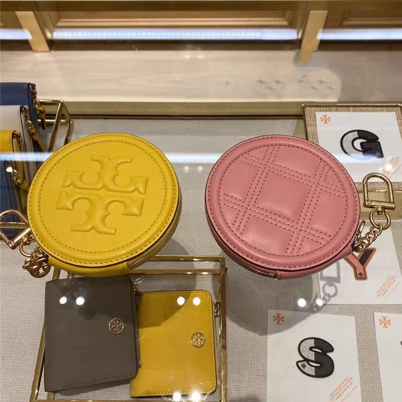 米婭美國代購 Tory Burch皮夹 零錢包卡夾 中夾 短夾 長夾 卡包 鈔票夾 鑰匙包 信用卡夾 包包吊飾零錢袋-細節圖3