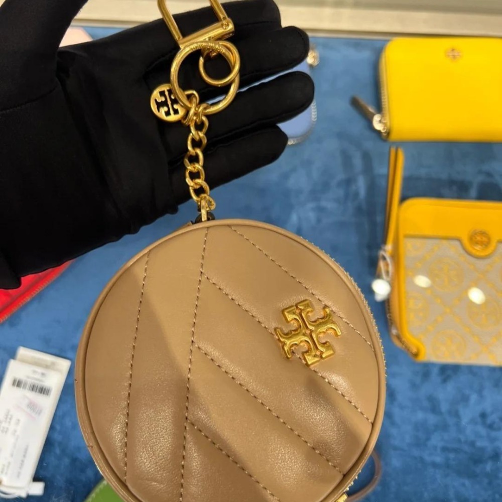 米婭美國代購 Tory Burch皮夹 零錢包卡夾 中夾 短夾 長夾 卡包 鈔票夾 鑰匙包 信用卡夾 包包吊飾零錢袋-細節圖11