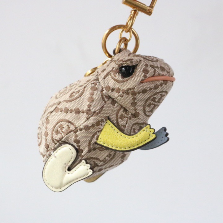 米婭美國代購 Tory Burch皮夹 零錢包卡夾 中夾 短夾 長夾 卡包 鈔票夾 鑰匙包 信用卡夾 青蛙掛飾零錢包-細節圖5