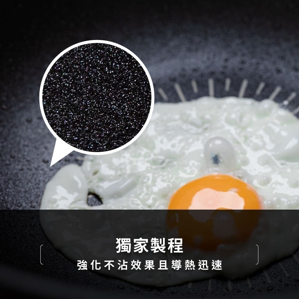 韓國Kassel 鑽石超導熱不沾輕炒鍋-30cm(不挑爐具)-細節圖6