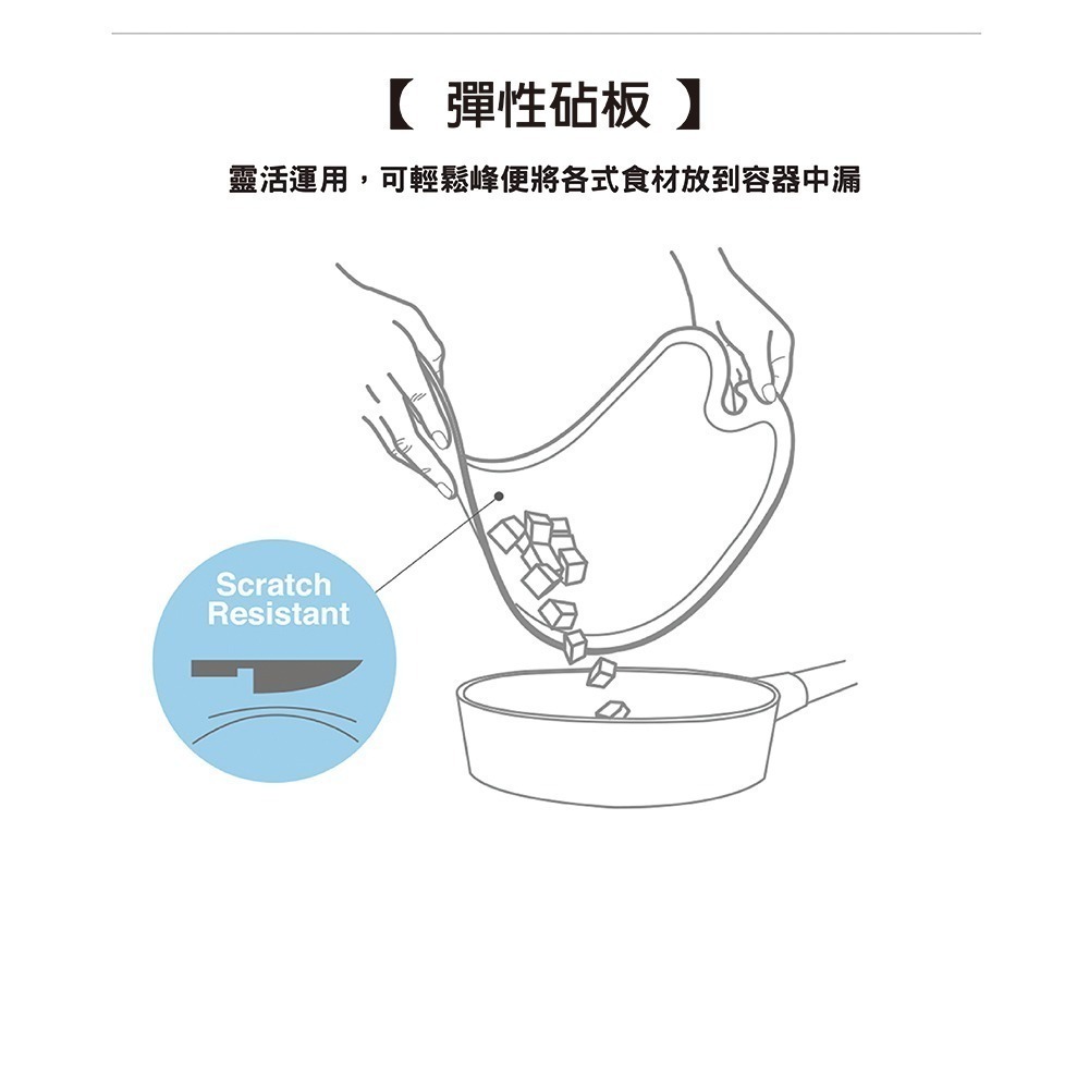 韓國Kassel Apple 無痕砧板3色組(含砧板立架/韓國製)-細節圖8