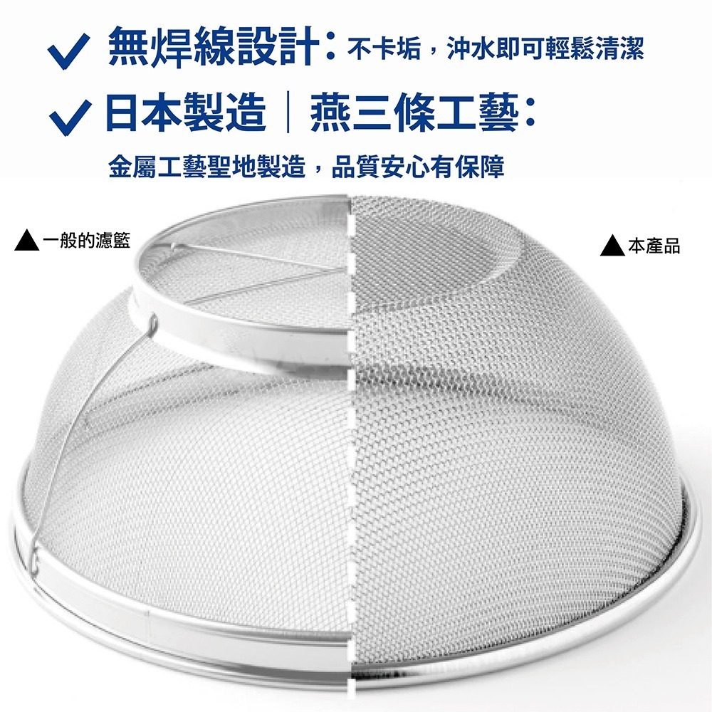 日本Arnest 逸品物創 不鏽鋼瀝水濾網+不鏽鋼調理碗-24cm-細節圖8